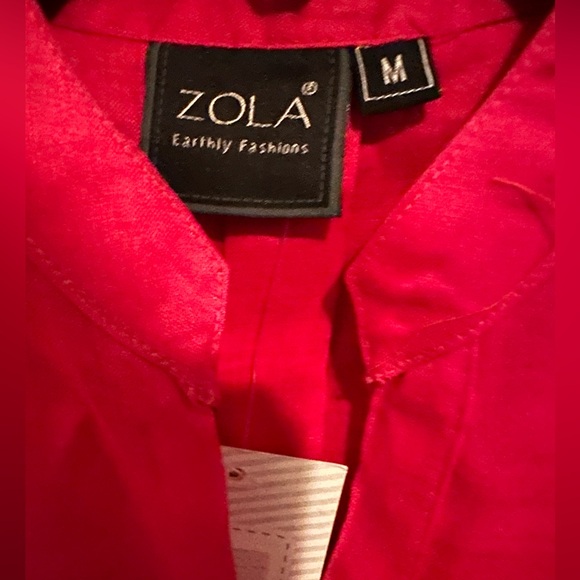 Zola, Red Embroidered Mini Dress Kurta. Size M. NWOT - Picture 4 of 10